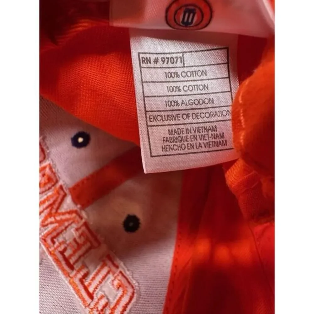 Clemson Tigers Baseball‎ Hat Strapback Orange Cap The Game Paw Logo